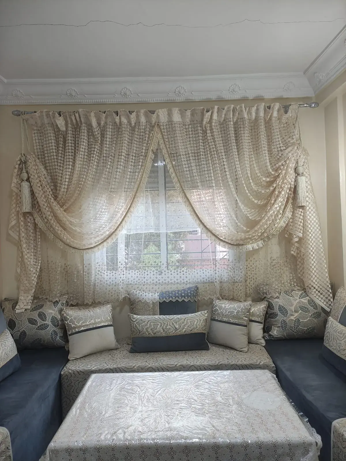 Réalisation Maison Oudrhiri dans un salon marocain